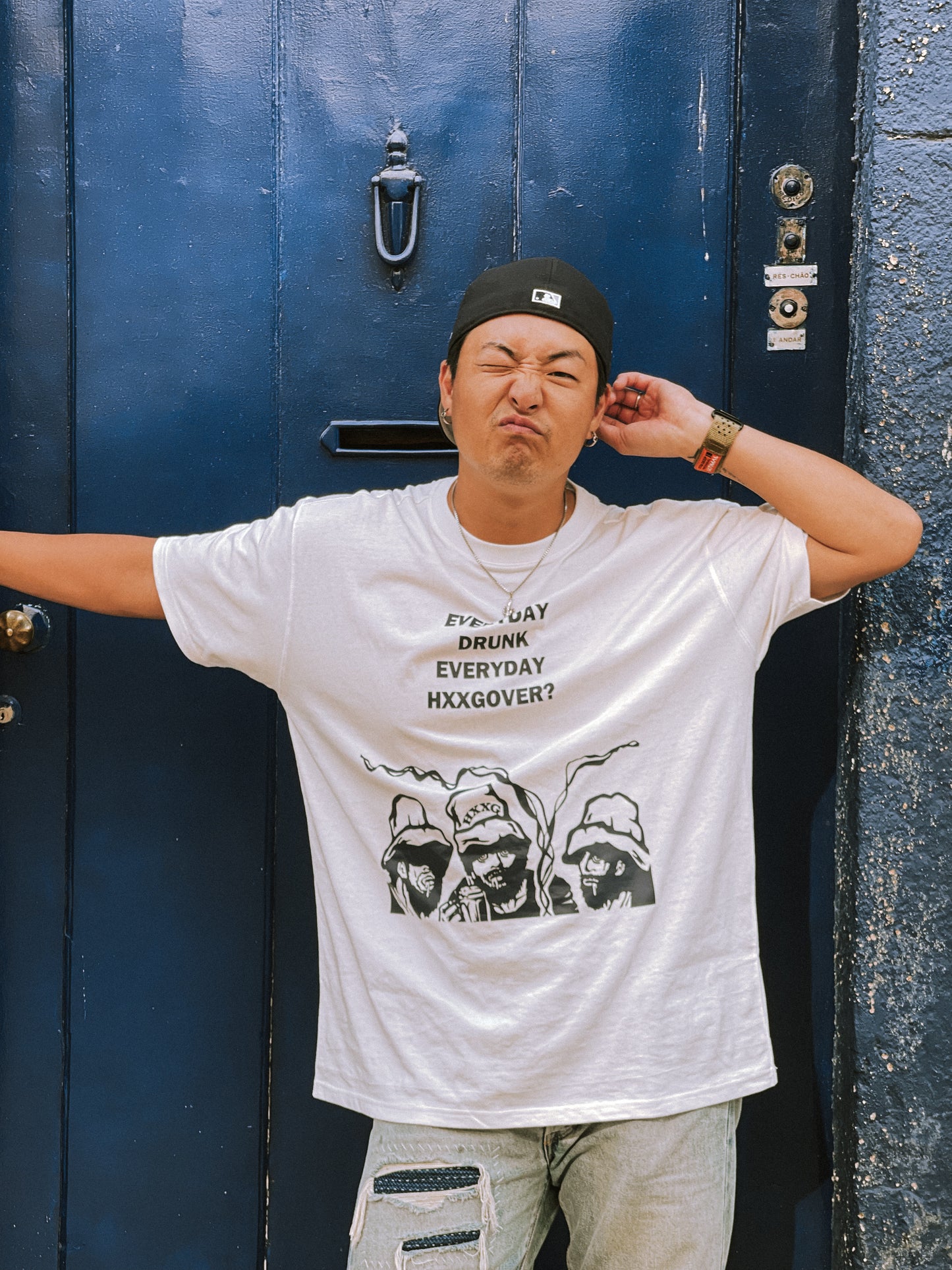 HXXG "Everyday drunk Everyday Hxxgover" T-shirt【限定】